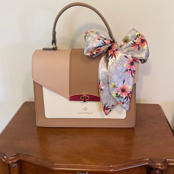 Nanette Lepore Handbags - Nanette Lepore Priya Top Handle Satchel with Scarf